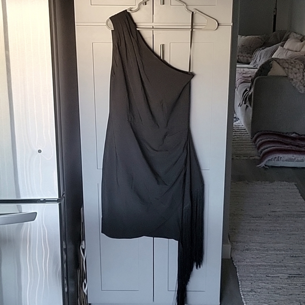 Anthropologie black cocktail dress